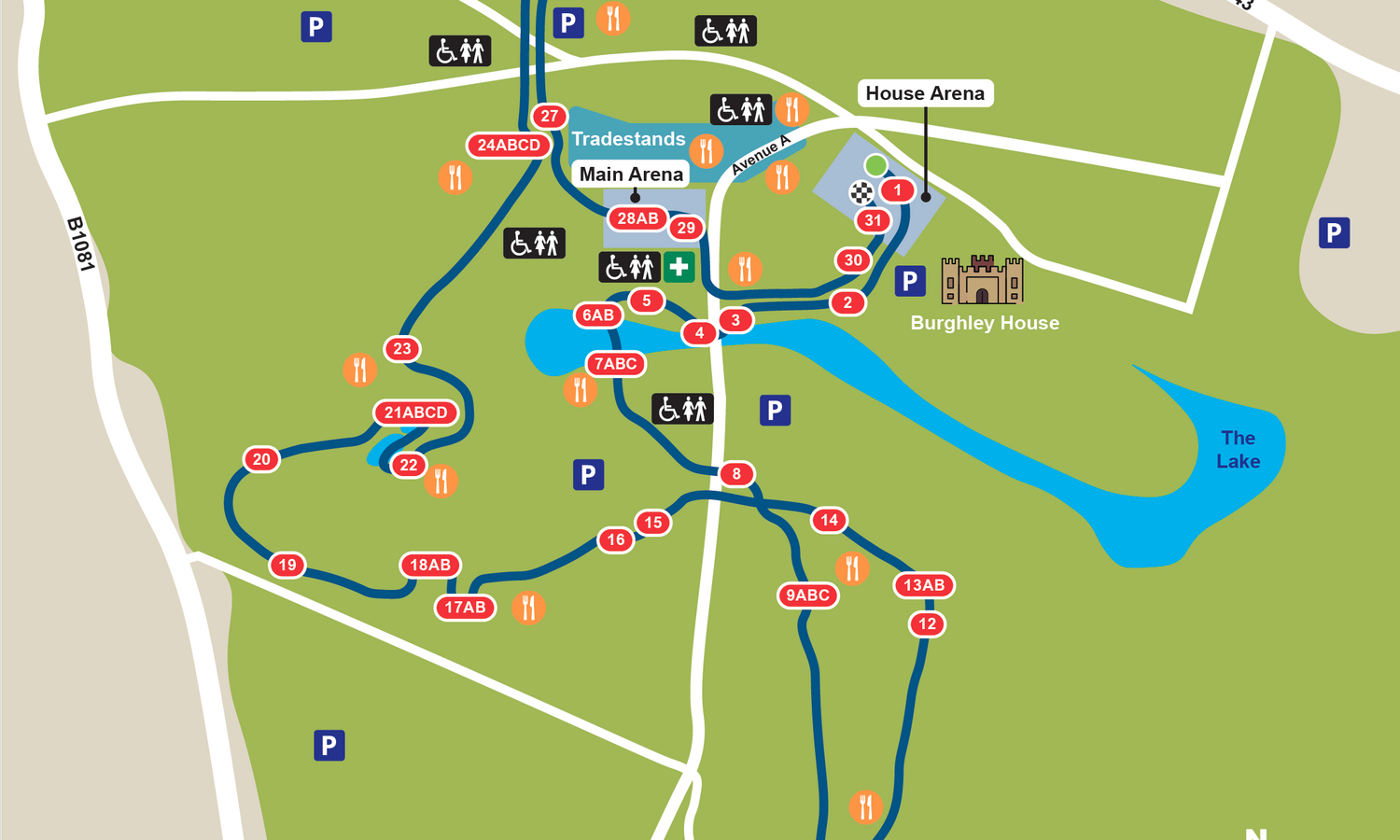 Burghley Map for Website