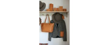 Tan leather gift collection