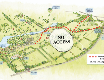 Burghley Park Partial Closure Map July 2023