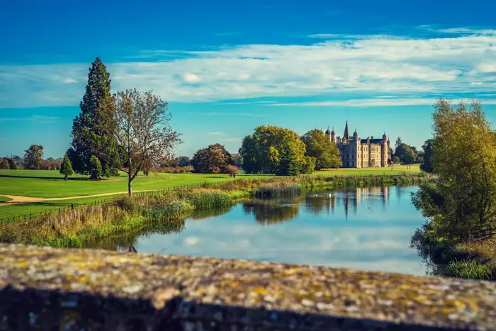 Burghley House from Lion Bridge 353fe568217a4ecd8f2727f818d6534e